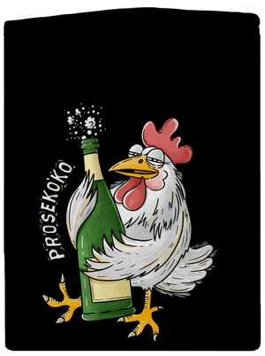 Prosekoko dámská mikina na zip Black