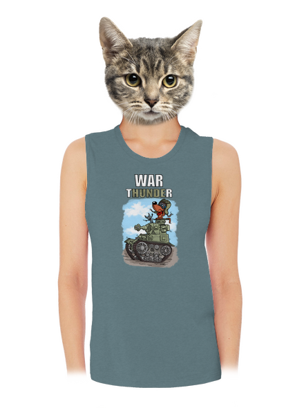 War Hunde dámské tílko volné Heather Deep Teal