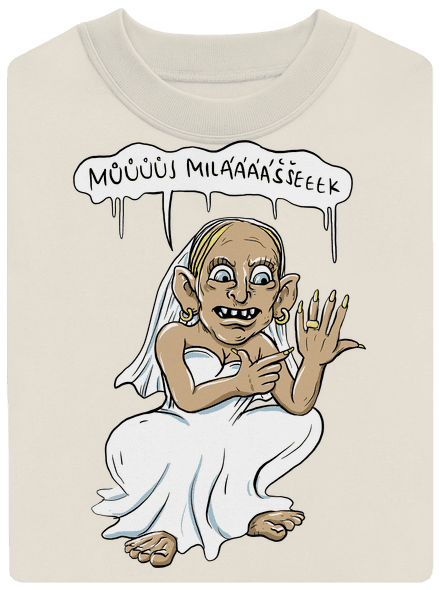 Snubní milášek unisex mikina bez kapuce Off White