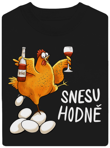 Snesu hodně unisex mikina bez kapuce Black