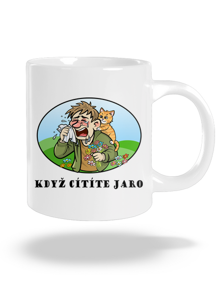 Cítíte jaro velký hrnek White