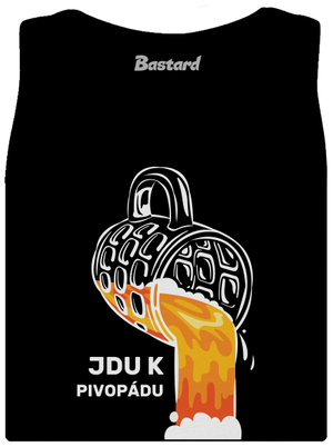 Pivopád dámské tílko klasické Black