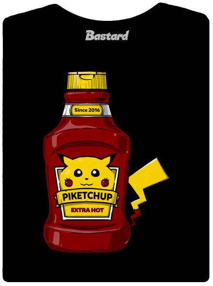 Piketchup dámské tričko s lemem Black