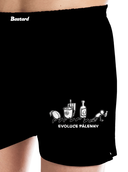 Evoluce pálenky pánské trenky Black