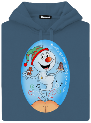 Vánoční duch dámská mikina klokanka Denim