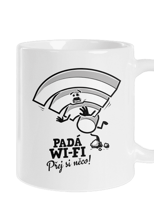 Padá wi-fi klasický hrnek White