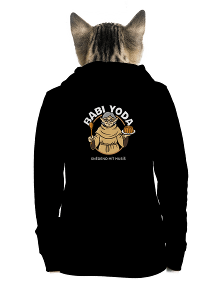 Babi Yoda dámská mikina na zip Black