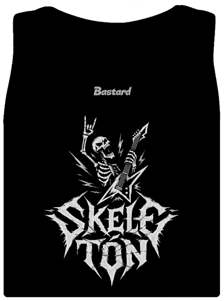 Skeletón dámské tílko klasické Black