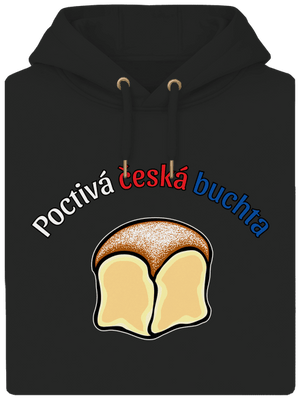 Poctivá buchta a klobása unisex mikina premium Dark Black
