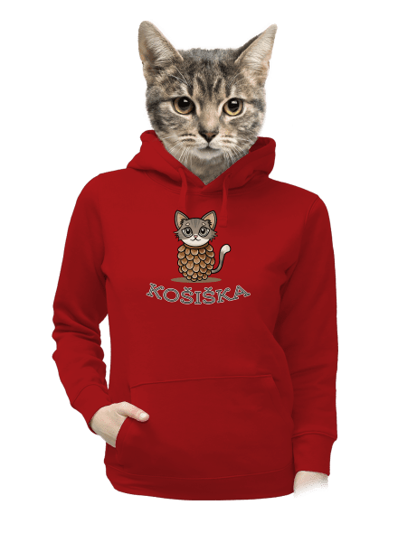 Košiška dámská mikina klokanka Red Mal