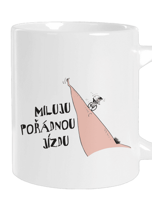 Miluju jízdu velký hrnek White