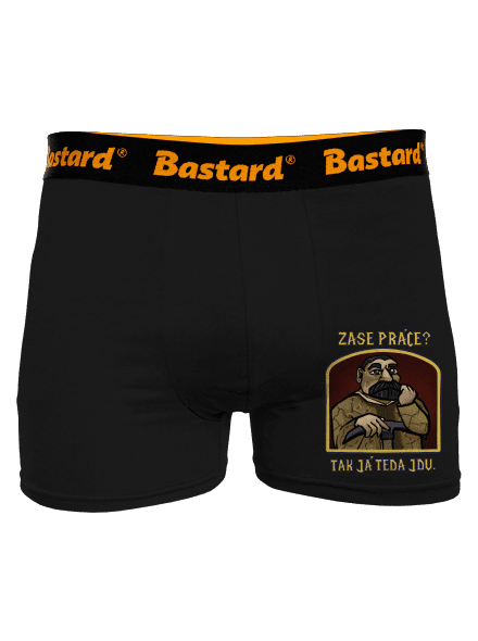 Zase práce? boxerky Black
