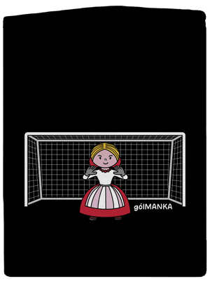 Gólmanka pánská mikina na zip Black