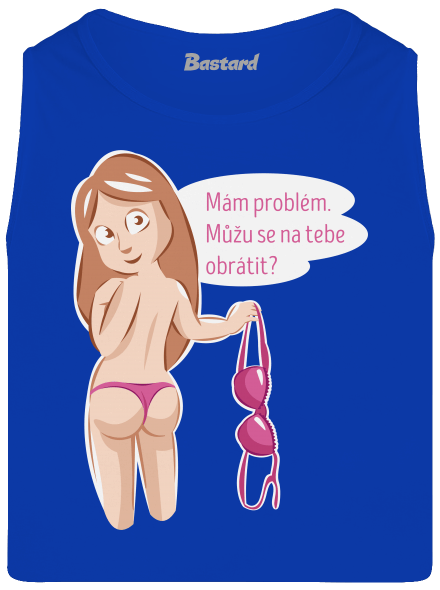 Můžu se obrátit? pánské tílko Royal Blue