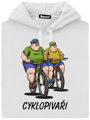 Cyklopivaři dámská mikina klokanka White