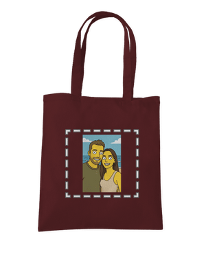 Simpsonovi z vlastní fotky taška Chocolate