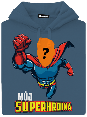 Můj superhrdina dámská mikina klokanka Denim