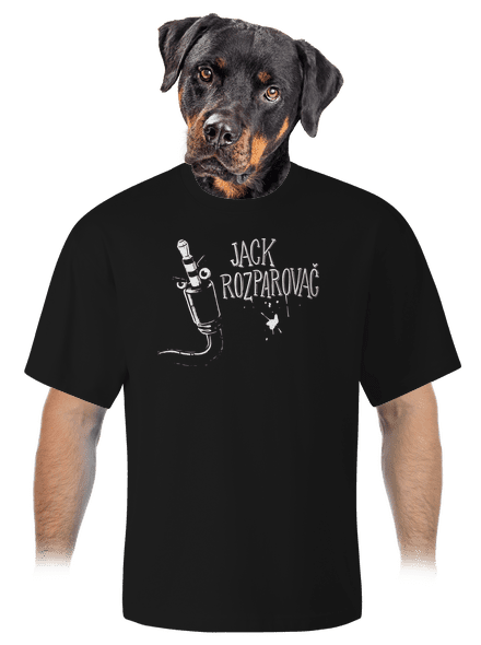 Jack Rozparovač unisex tričko oversized Black