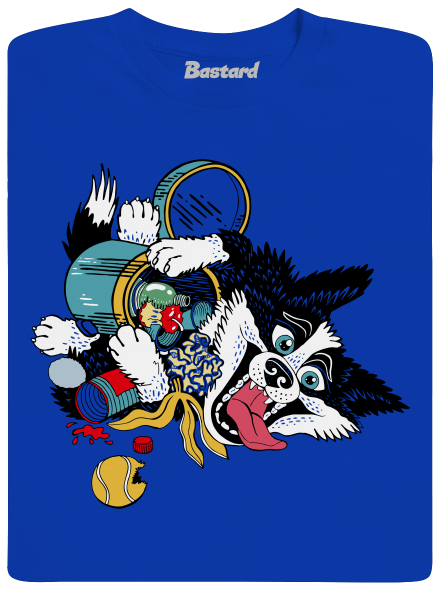 Border kolie pánské dlouhý rukáv Royal Blue