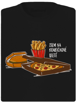 Krabičková dieta dámské sportovní tričko Black