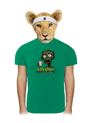 Zombie kávička dětské sportovní tričko Kelly Green Mal