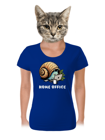 Šnekův home office dámské tričko Royal Blue Mal