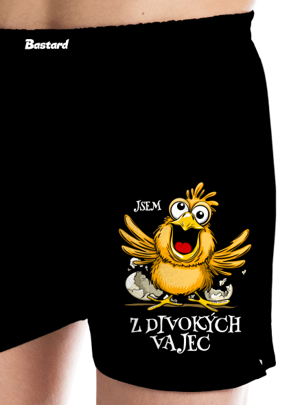 Z divokých vajec pánské trenky Black