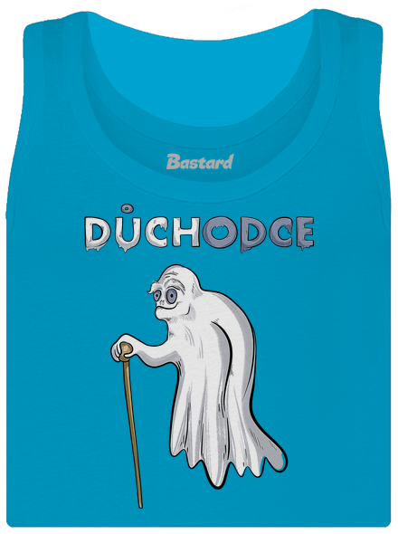 Duch důchodce dámské tílko klasické Blue Atol