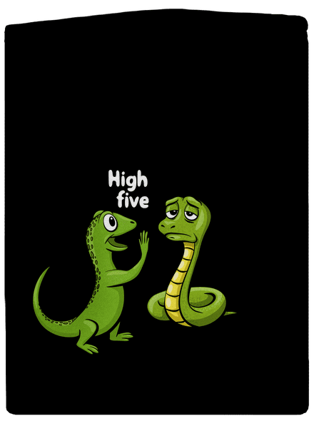 High Five pánská mikina na zip Black