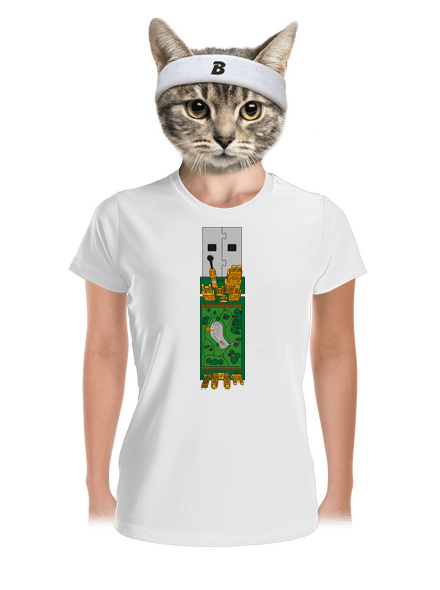 USB city dámské sportovní tričko White