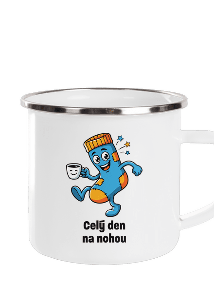 Na nohou plecháček White