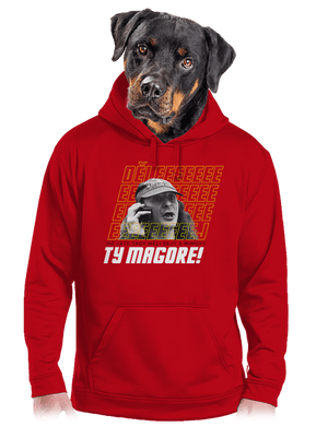 B18: Jiří Kára pánská mikina klokanka Red