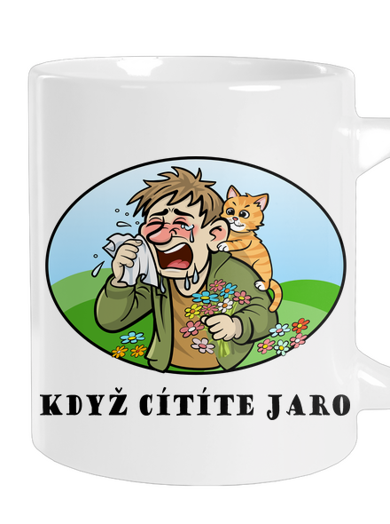 Cítíte jaro velký hrnek White