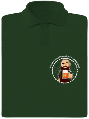 Pivo dobrovolně pánská polokošile Bottle Green Mal