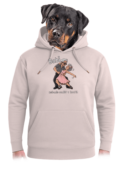 Babi v koutě unisex mikina premium Rose Chalk