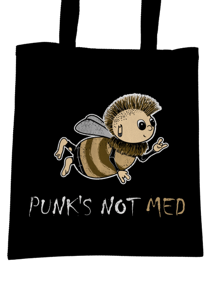 Punks Not Med taška Black