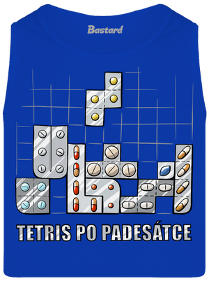 Tetris po padesátce  pánské tílko Royal Blue