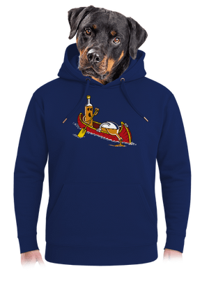 Rumáci unisex mikina premium Navy