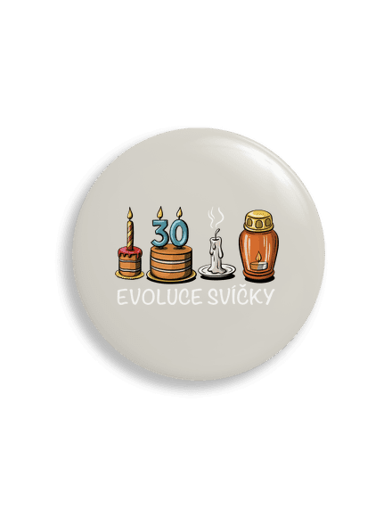 Evoluce svíčky placka uni