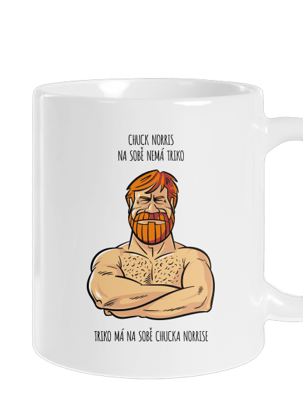 Chuck Norris klasický hrnek White