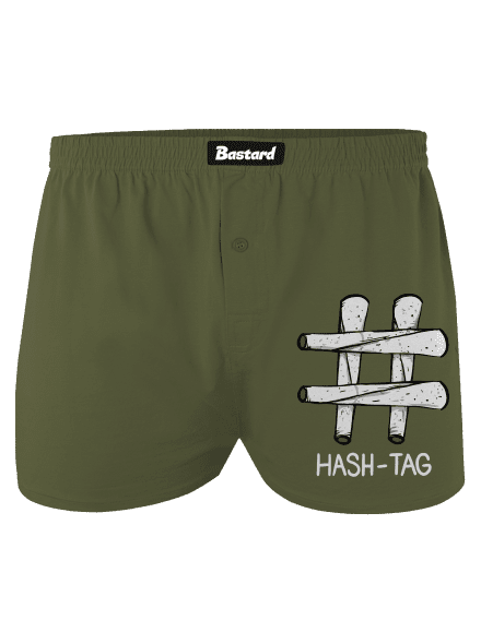 Hash tag pánské trenky Khaki