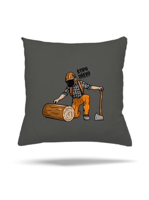 Dřevorubec polštář Gray Pol