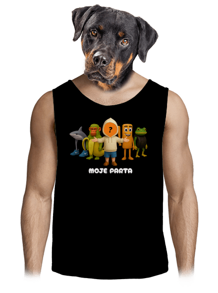 Brainrot parta pro kluky pánské tílko Black