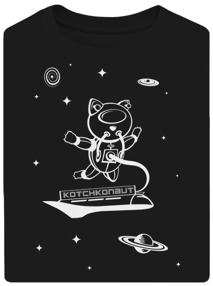 Kotchkonaut unisex tričko oversized Black