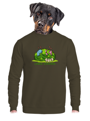 unisex mikina bez kapuce