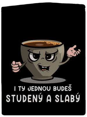 Studená káva dámská mikina na zip Black