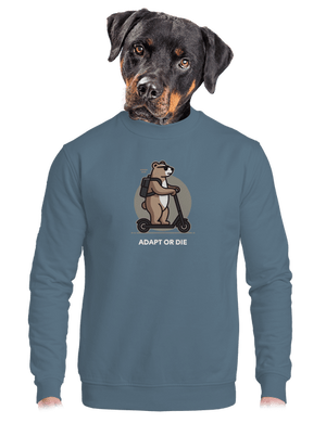 unisex mikina bez kapuce