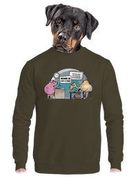 unisex mikina bez kapuce