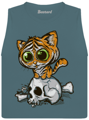 Tygřík dámské tílko volné Heather Deep Teal