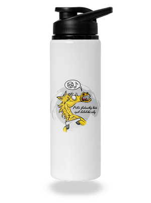 Žluťoučký kůň lahev na vodu White